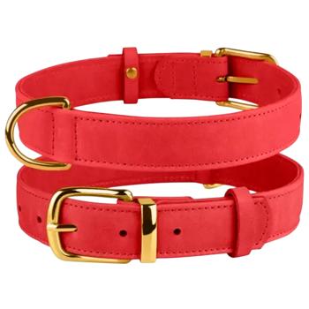 Barksi BronzeDog Crazy шкіряний нашийник для собак XXS - червоний - купить, цены на MasterZoo - фото 4