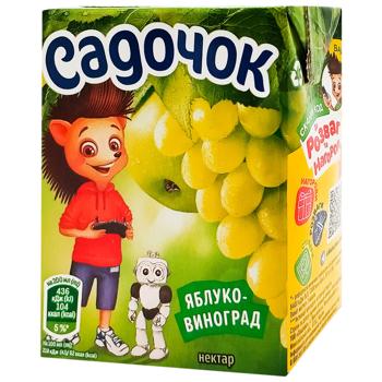 Sadochok Apple-grapes Nectar 200ml - buy, prices for Ideal - photo 1