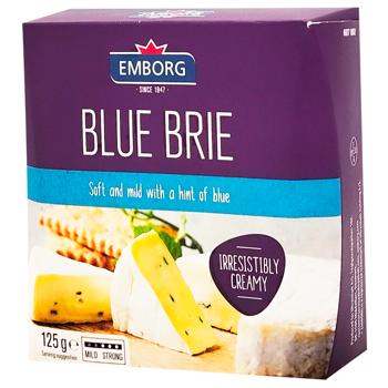 Emborg Blue Brie Cheese 60% 125g - buy, prices for - photo 1