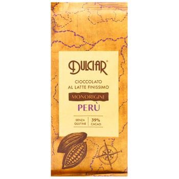 Шоколад молочний Dulciar Monorigine Peru 80г - купити, ціни на WINETIME - фото 1