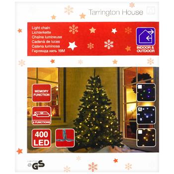 Tarrington House Warm White Light Chain 400LED 19m