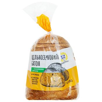Батон Рома Цільнозерновий половина нарізаний 225г - купити, ціни на Чудо Маркет - фото 1