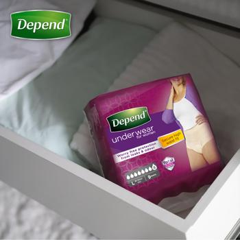 Нижнее белье впитывающее Depend для женщин L 9шт - купить, цены на МегаМаркет - фото 4