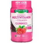 Мультивітаміни для жінок з колагеном, Women's Multivitmain + Collagen, Nature's Truth, суміш ягід, 70 жувальних цукерок