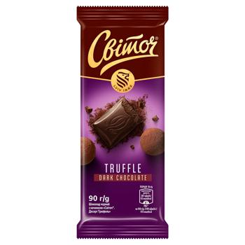 SVITOCH® Dessert Truffle Filled Dark Chocolate 90g - buy, prices for MasterZoo - photo 1