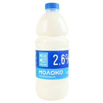Молоко Міськмолзавод №1 пастеризоване 2,6% 1,5л - купити, ціни на КОСМОС - фото 1