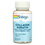 Solaray Collagen Type 1, 2, 3 , Keratin, Alpha Lipoic and Hyaluronic Acids 60 capsules