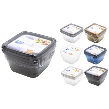 Max Plast Containers Set 700ml 3pcs