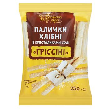 Ukrainian Star Grissini Bread Sticks with Salt Crystals 250g