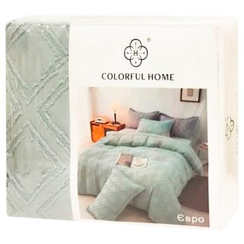 Комплект постільної білизни Colorful Home сатин бахрома 200*230/220*240/50*70 2шт - купити, ціни на Cупермаркет "Харків" - фото 4