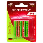 Euroelectric Alkaline Battery AAA LR03 1.5V 4pcs