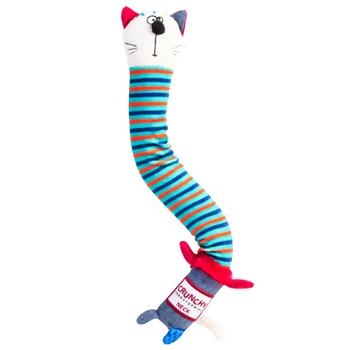 GiGwi Cat with Crunchy Neck and Squeaker Toy for Dogs 28cm - buy, prices for MasterZoo - photo 1