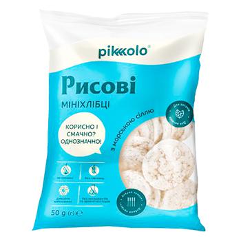 Хлібці Pikolo рисові з морською сіллю 50г - купити, ціни на Епіцентр FOOD - фото 1