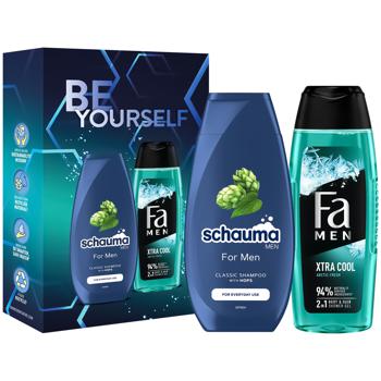 Schauma Men Shampoo 250ml + Fa Men Cool Shower Gel 250ml Gift Set - buy, prices for - photo 3