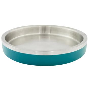 Миска металева ArjanImpex Teal 480 мл - зелений - купить, цены на MasterZoo - фото 1