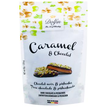 Dolfin Dark Chocolate with Roasted Pistachios Candies 45g - buy, prices for WINETIME - photo 1