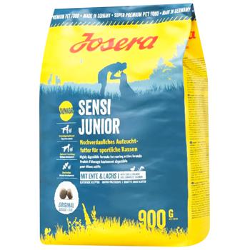 Корм сухий Josera Sensi Junior з качкою та лососем для молодих собак з чутливим травленням 900г - купити, ціни на MasterZoo - фото 1