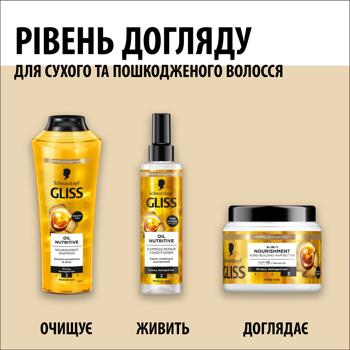 Экспресс-кондиционер Gliss Kur Oil Nutritive для сухих и поврежденных волос 200мл Экспресс-кондиционер Gliss Kur Oil Nutritive для сухих и поврежденных волос 200мл - купить, цены на - фото 8
