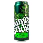 King's Bridge Gin&Basil Highly Carbonated Low-Alcohol Drink 7% 0.5l