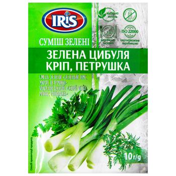 Смесь зелени Iris Зеленый лук, укроп, петрушка 10г - купить, цены на METRO - фото 1