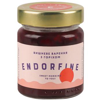 Варення Endorfine вишневе з волоським горіхом 234г - купити, ціни на Чудо Маркет - фото 1