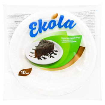 Ekola Paper Plate 17cm 10pcs - buy, prices for NOVUS - photo 1