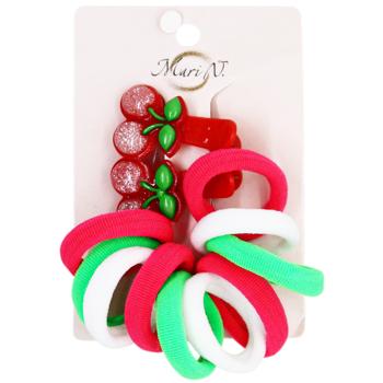 Mari N. Set of Kid's Hair Clips with Elastic Bands 12pcs in assortment - buy, prices for Auchan - photo 8