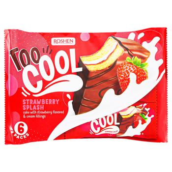 Пирожные Roshen Too Cool Strawberry Splash бисквитные 270г