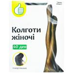 Auchan Black Women's Tights 40den size 5