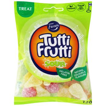 Fazer Tutti Frutti Sour Chewy Sweets 120g