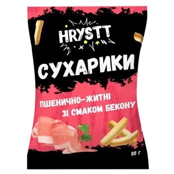 Hrystt Wheat-Rye Bacon Flavored Rusks 90g