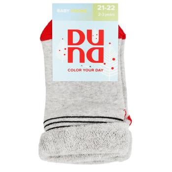 Duna 4009 Winter With Silicone Light Grey Baby's Socks Size 14-16