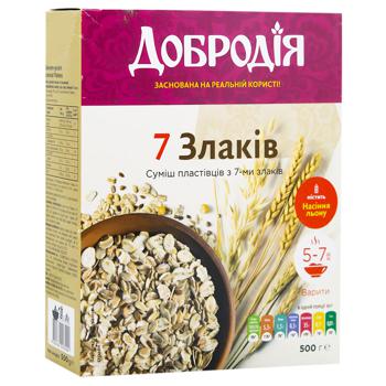 Смесь хлопьев Добродія 7 злаков 500г - купить, цены на Auchan - фото 3