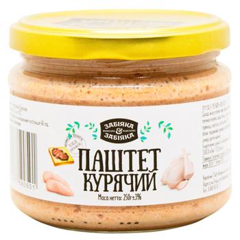 Паштет Забіяка куриный 330г