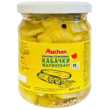 Закуска Auchan кабачки мариновані 460г