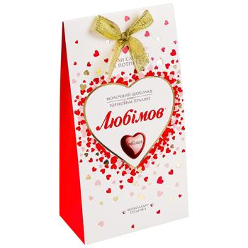 Цукерки Любімов з горіховим праліне в молочному шоколаді 100г - купити, ціни на ULTRAMARKET - фото 3