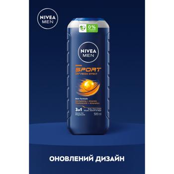 Гель для душа Nivea Men Sport 3в1 для тела, лица и волос 500мл - купить, цены на Таврия В - фото 6