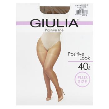 Колготи жіночі Giulia Positive Look 40 р.6 Caramel