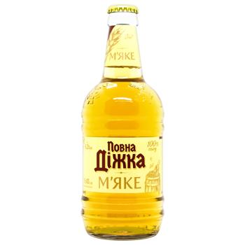 Пиво Повна Діжка Мягкое светлое 4,2% 0,45л - купить, цены на КОСМОС - фото 1