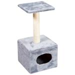 Priroda D1 Scratching Post with House 65x32x32cm Gray