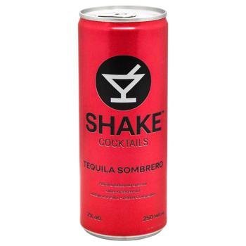 Напій слабоалкогольний Shake Cocktails Текіла Самбреро 7% 250мл - купити, ціни на ЕКО Маркет - фото 1
