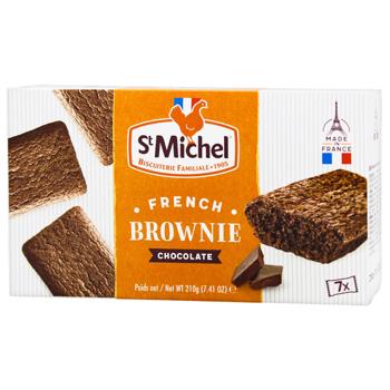St Michel Brownie with Dark and Milk Chocolate 210g - buy, prices for NOVUS - photo 1
