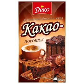 Какао-порошок Deko 80г - купити, ціни на КОСМОС - фото 2