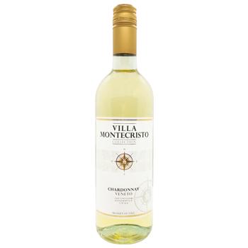 Villa Montecristo Chardonnay Veneto White Dry Wine 12% 0.75l - buy, prices for COSMOS - photo 1