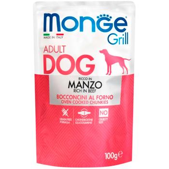 Monge Grill Wet Food with Beef for Dogs 100g - buy, prices for MasterZoo - photo 1