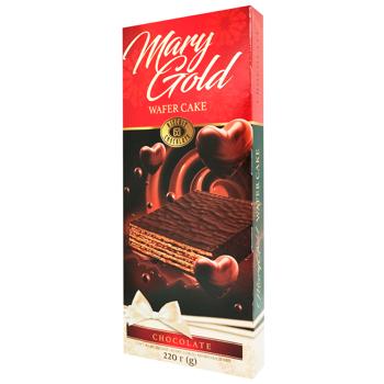 Biscuit-Chocolate Mary Gold Waffle Chocolate Cake 220g - buy, prices for MegaMarket - photo 1