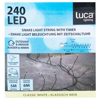 Гірлянда Luca Lighting Снейк світлодіодна 240 LED 6м біле світло - купити, ціни на WINETIME - фото 2