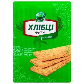 Galleti Three Cereals Crispbreads 100g - buy, prices for NOVUS - photo 2