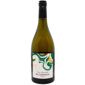 Вино El Castilla Viura Chardonnay біле напівсухе 13% 0,75л - купити, ціни на WINETIME - фото 1