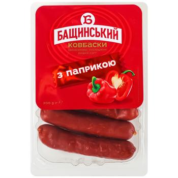 Baschynskyi Semi-Smoked Susages with Paprika High Grade 200g